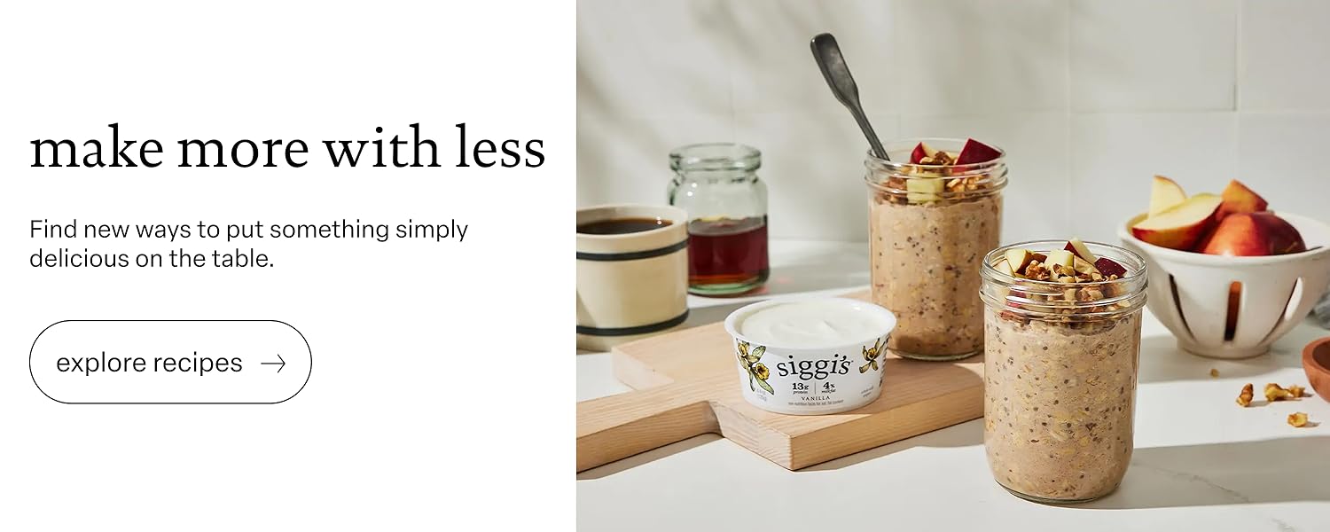 Siggi’s | High Protein, Minimal Sugar – Clean Strained Yogurt For Healthy Daily Nutrition