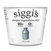image:imagesiggis Icelandic Strained Nonfat Yogurt Plain 53 oz Single Serve Cup  Thick ProteinRich Yogurt Snack