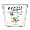 image:imagesiggis Icelandic Strained Nonfat Yogurt Vanilla 53 oz Single Serve Cup  Thick ProteinRich Yogurt53 Ounce