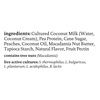 image:imagesiggis PlantBased Coconut Blend Peach 53 oz Cup  Single Serving Dairy Free Snack More Protein Than Sugar