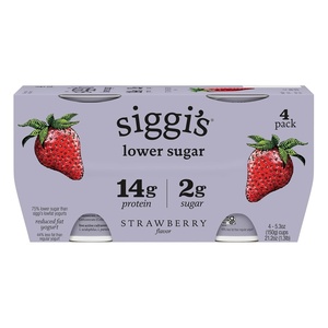 image:imageSiggis Lower Sugar Strawberry Yogurt 4 Count 53 OunceStrawberry