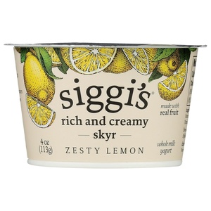 image:imageSiggis Triple Cream Icelandic Strained Yogurt Lemon 4oz Single Serve CupLemon