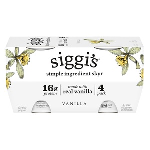 image:imageSiggis Vanilla Non Fat Yogurt 4 Pack 212 OZ
