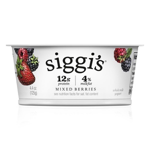 image:imagesiggis Icelandic Strained Whole Milk Yogurt Mixed Berry 44 oz Single Serve Cup  Thick ProteinRich Yogurt Snack44 Ounce