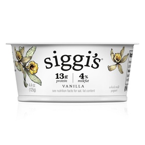image:imagesiggis Icelandic Strained Whole Milk Yogurt Vanilla 44 oz Single Serve Cup  Thick ProteinRich Yogurt Snack44 Ounce